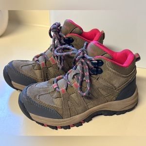 Bearpaw Aester Hiking Boots - Brown/Pink Leather - Size 13